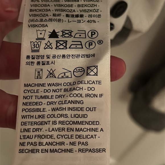 Levi’s men’s black and white plaid shirt, size S - Picture 6 of 8